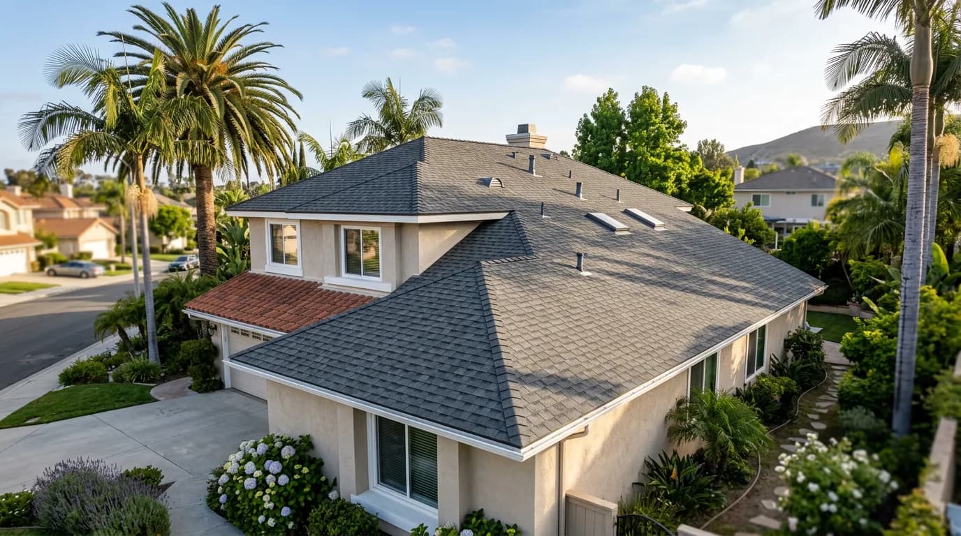 Roof replacement by a Sherman Oaks roofing contractor in the San Fernando Valley