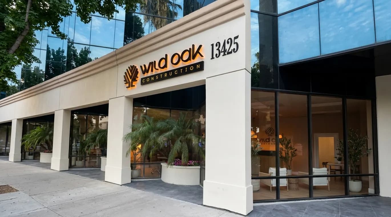 Wild Oak Construction office at 13425 Ventura Blvd in Sherman Oaks